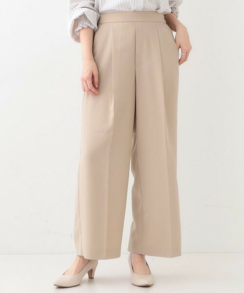 SHOO・LA・RUE / シューラルー パンツ | 【洗える/UV/吸水速乾/アンチピリング/S-LL】 タックワイドパンツ | 詳細5