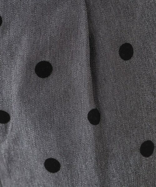 SHOO・LA・RUE / シューラルー パンツ | 【S-LL】華やかさ引き立つ フロッキードット柄 テーパードパンツ | 詳細12