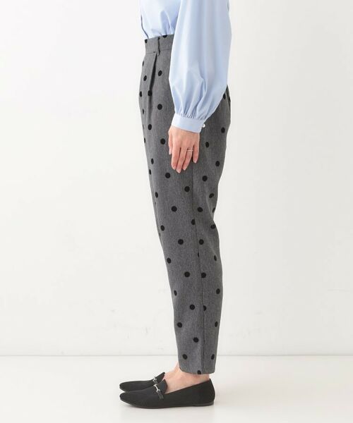 SHOO・LA・RUE / シューラルー パンツ | 【S-LL】華やかさ引き立つ フロッキードット柄 テーパードパンツ | 詳細14