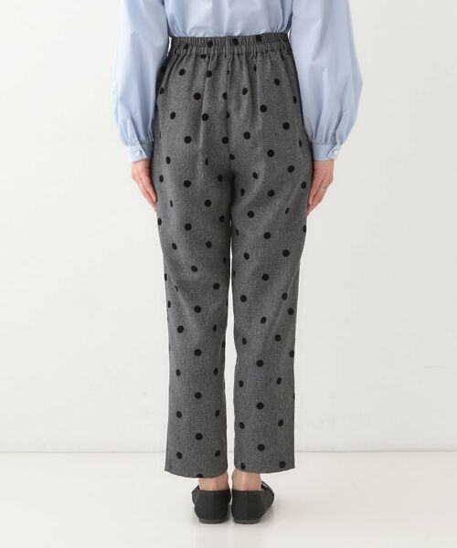 SHOO・LA・RUE / シューラルー パンツ | 【S-LL】華やかさ引き立つ フロッキードット柄 テーパードパンツ | 詳細15
