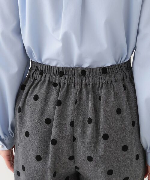 SHOO・LA・RUE / シューラルー パンツ | 【S-LL】華やかさ引き立つ フロッキードット柄 テーパードパンツ | 詳細17