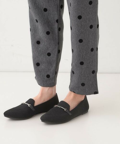 SHOO・LA・RUE / シューラルー パンツ | 【S-LL】華やかさ引き立つ フロッキードット柄 テーパードパンツ | 詳細19