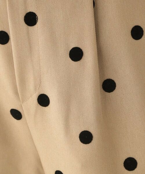SHOO・LA・RUE / シューラルー パンツ | 【S-LL】華やかさ引き立つ フロッキードット柄 テーパードパンツ | 詳細4