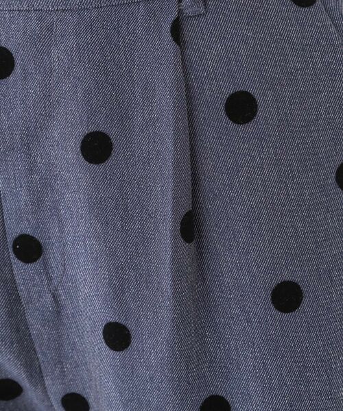 SHOO・LA・RUE / シューラルー パンツ | 【S-LL】華やかさ引き立つ フロッキードット柄 テーパードパンツ | 詳細8