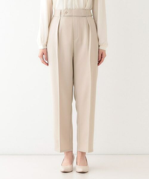 SHOO・LA・RUE / シューラルー パンツ | 【S-LL】オフィスシーンでも活躍 タックテーパードパンツ | 詳細13