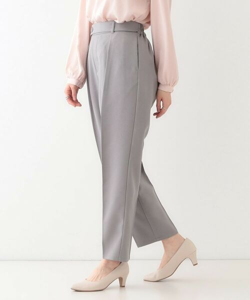 SHOO・LA・RUE / シューラルー パンツ | 【S-LL】オフィスシーンでも活躍 タックテーパードパンツ | 詳細2
