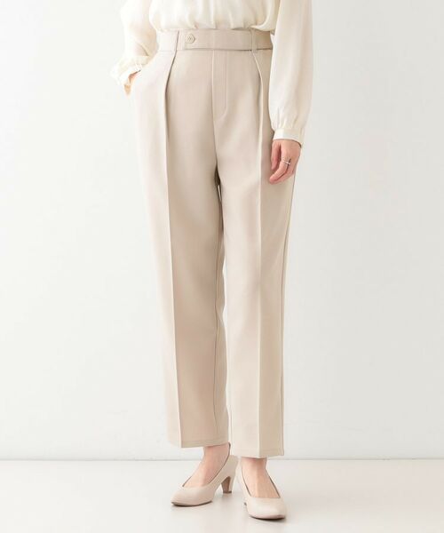 SHOO・LA・RUE / シューラルー パンツ | 【S-LL】オフィスシーンでも活躍 タックテーパードパンツ | 詳細9