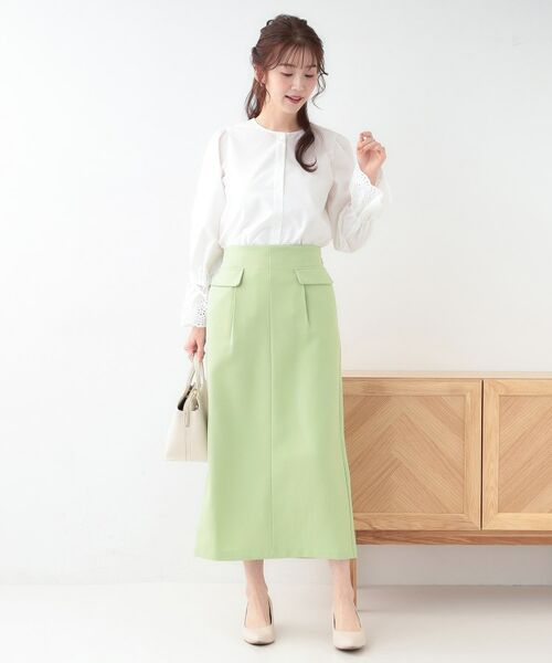 SHOO・LA・RUE / シューラルー ロング・マキシ丈スカート | 【S-LL】フラップナロースカート | 詳細3