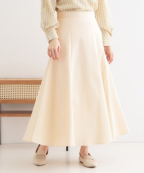 SHOO・LA・RUE / シューラルー ロング・マキシ丈スカート | 【S-LL】ZIP使いフレアスカート | 詳細1