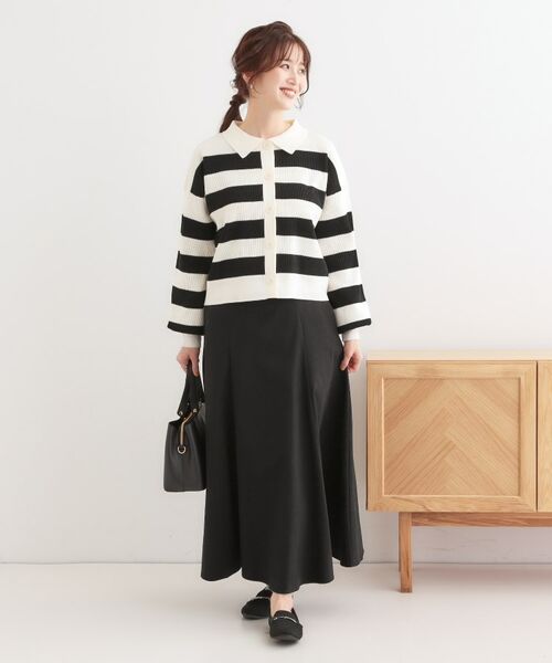 SHOO・LA・RUE / シューラルー ロング・マキシ丈スカート | 【S-LL】ZIP使いフレアスカート | 詳細7