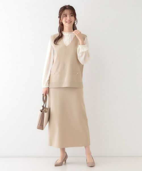 SHOO・LA・RUE / シューラルー スカート | 【洗える/セットアップ可】前後2WAYスポンディッシュ ナロースカート | 詳細20