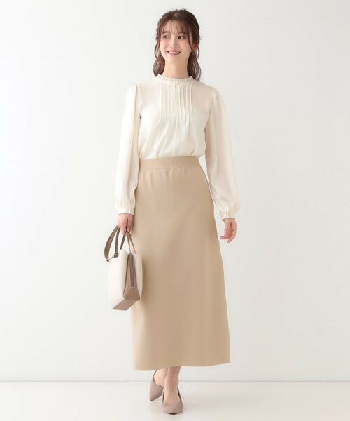 SHOO・LA・RUE / シューラルー スカート | 【洗える/セットアップ可】前後2WAYスポンディッシュ ナロースカート | 詳細21
