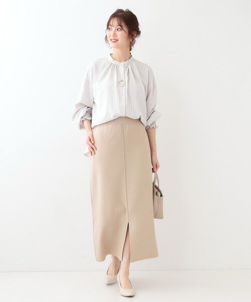 SHOO・LA・RUE / シューラルー スカート | 【洗える/セットアップ可】前後2WAYスポンディッシュ ナロースカート | 詳細22