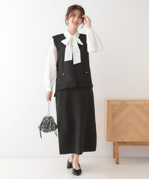 SHOO・LA・RUE / シューラルー スカート | 【洗える/セットアップ可】前後2WAYスポンディッシュ ナロースカート | 詳細4