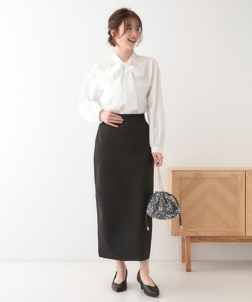 SHOO・LA・RUE / シューラルー スカート | 【洗える/セットアップ可】前後2WAYスポンディッシュ ナロースカート | 詳細5