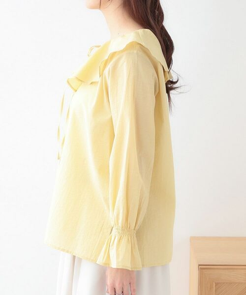 SHOO・LA・RUE / シューラルー シャツ・ブラウス | 【洗える/S-LL】甘すぎない大人のフリルブラウス | 詳細14