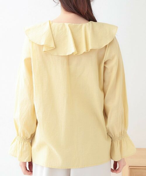 SHOO・LA・RUE / シューラルー シャツ・ブラウス | 【洗える/S-LL】甘すぎない大人のフリルブラウス | 詳細15