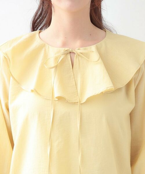 SHOO・LA・RUE / シューラルー シャツ・ブラウス | 【洗える/S-LL】甘すぎない大人のフリルブラウス | 詳細16