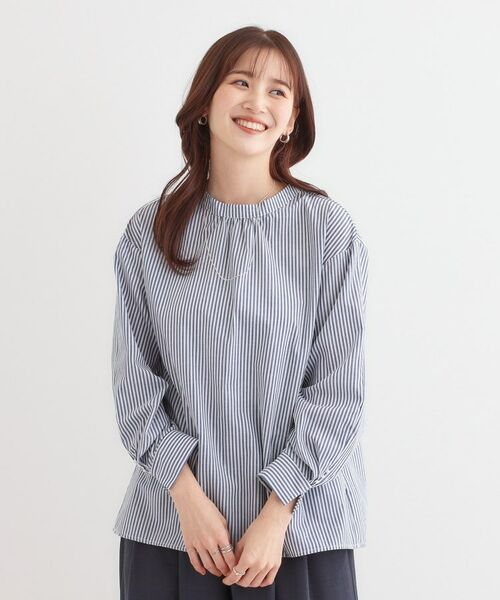 SHOO・LA・RUE / シューラルー シャツ・ブラウス | 【洗える】洗濯後しわになにりくい お袖タックブラウス | 詳細1