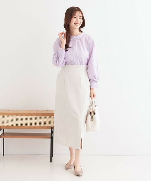 SHOO・LA・RUE / シューラルー シャツ・ブラウス | 【洗える】洗濯後しわになにりくい お袖タックブラウス | 詳細14