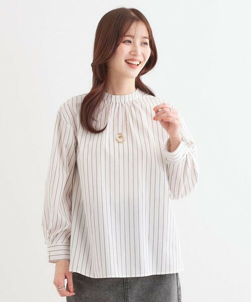SHOO・LA・RUE / シューラルー シャツ・ブラウス | 【洗える】洗濯後しわになにりくい お袖タックブラウス | 詳細20