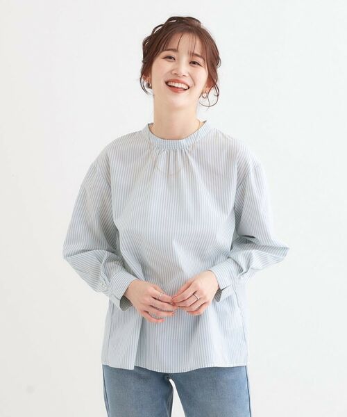 SHOO・LA・RUE / シューラルー シャツ・ブラウス | 【洗える】洗濯後しわになにりくい お袖タックブラウス | 詳細5