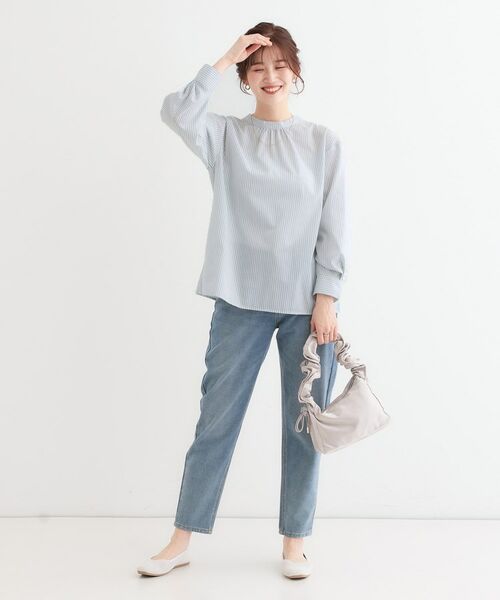 SHOO・LA・RUE / シューラルー シャツ・ブラウス | 【洗える】洗濯後しわになにりくい お袖タックブラウス | 詳細7