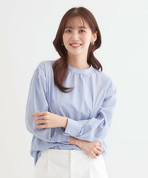 SHOO・LA・RUE / シューラルー シャツ・ブラウス | 【洗える】洗濯後しわになにりくい お袖タックブラウス | 詳細9