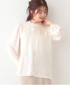 SHOO・LA・RUE / シューラルー シャツ・ブラウス | 【S-LL/前後2WAY】ピンタックブラウス