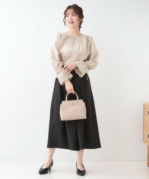 SHOO・LA・RUE / シューラルー シャツ・ブラウス | 【S-LL/前後2WAY/洗濯後しわになりにくい】お袖刺繍レースブラウス | 詳細13