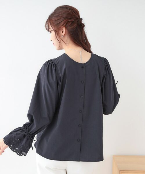 SHOO・LA・RUE / シューラルー シャツ・ブラウス | 【S-LL/前後2WAY/洗濯後しわになりにくい】お袖刺繍レースブラウス | 詳細18