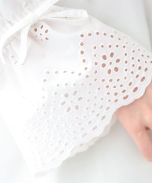 SHOO・LA・RUE / シューラルー シャツ・ブラウス | 【S-LL/前後2WAY/洗濯後しわになりにくい】お袖刺繍レースブラウス | 詳細28