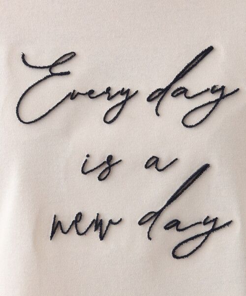 SHOO・LA・RUE / シューラルー カットソー | 【S-LL】ロゴの立体感が魅力 ブラシ刺繍ロンT | 詳細12