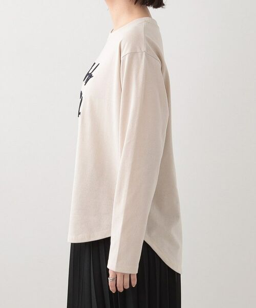 SHOO・LA・RUE / シューラルー カットソー | 【S-LL】ロゴの立体感が魅力 ブラシ刺繍ロンT | 詳細14