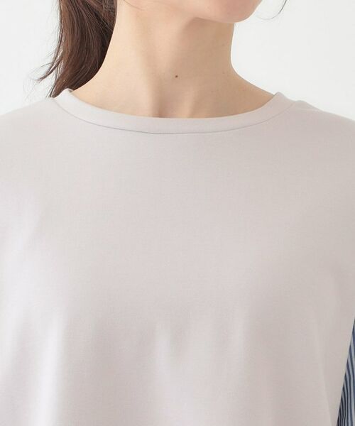 SHOO・LA・RUE / シューラルー カットソー | 【S-LL】一枚でサマ見え お袖フリル ストライプトップス | 詳細16