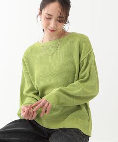 SHOO・LA・RUE / シューラルー ニット・セーター | 【洗える/S-LL】ワッフル編みが魅力な ドロップショルダーニット