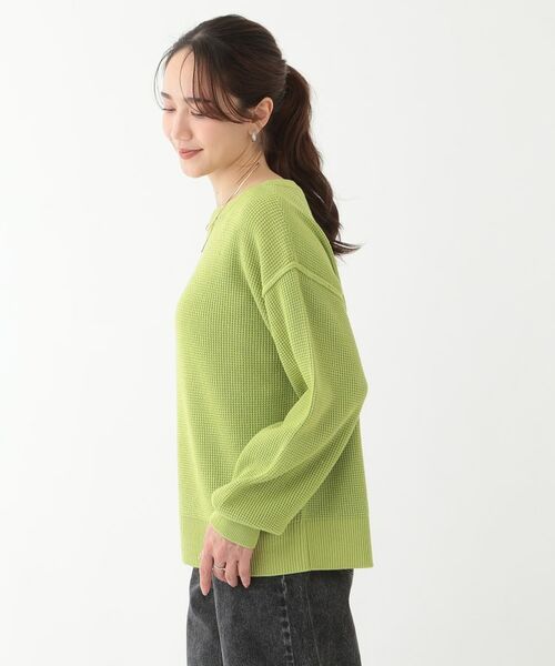 SHOO・LA・RUE / シューラルー ニット・セーター | 【洗える/S-LL】ワッフル編みが魅力な ドロップショルダーニット | 詳細10
