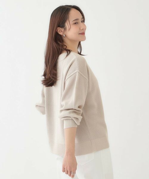 SHOO・LA・RUE / シューラルー ニット・セーター | 【洗える/S-LL】ワッフル編みが魅力な ドロップショルダーニット | 詳細6