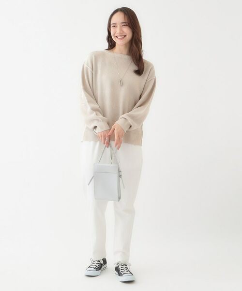 SHOO・LA・RUE / シューラルー ニット・セーター | 【洗える/S-LL】ワッフル編みが魅力な ドロップショルダーニット | 詳細7