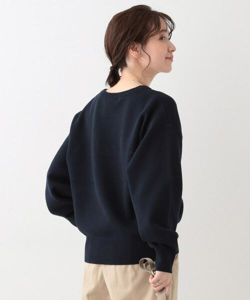 SHOO・LA・RUE / シューラルー ニット・セーター | 【洗える/S-LL/ちくちくしにくい】ロゴ入りスウェットライクニット | 詳細10