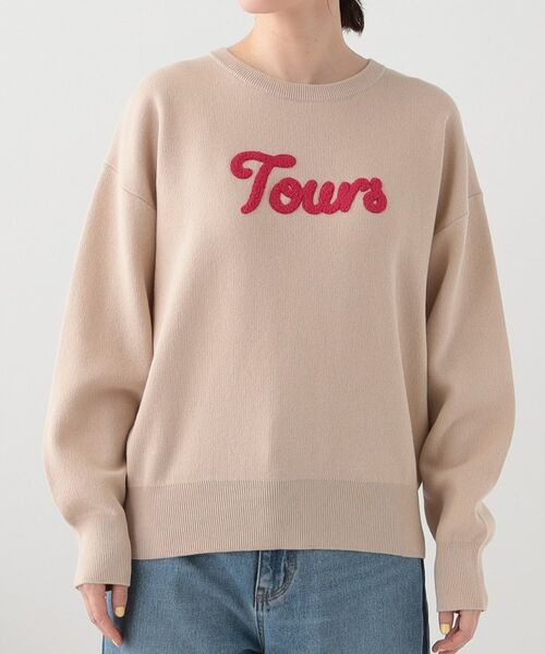 SHOO・LA・RUE / シューラルー ニット・セーター | 【洗える/S-LL/ちくちくしにくい】ロゴ入りスウェットライクニット | 詳細17