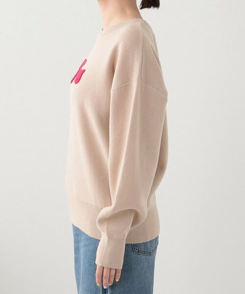 SHOO・LA・RUE / シューラルー ニット・セーター | 【洗える/S-LL/ちくちくしにくい】ロゴ入りスウェットライクニット | 詳細18