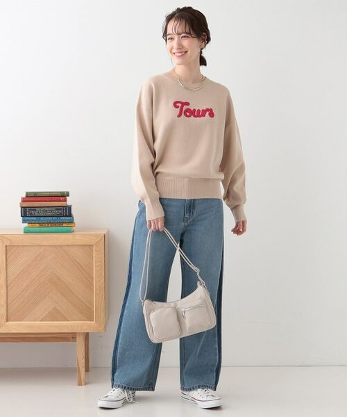 SHOO・LA・RUE / シューラルー ニット・セーター | 【洗える/S-LL/ちくちくしにくい】ロゴ入りスウェットライクニット | 詳細7