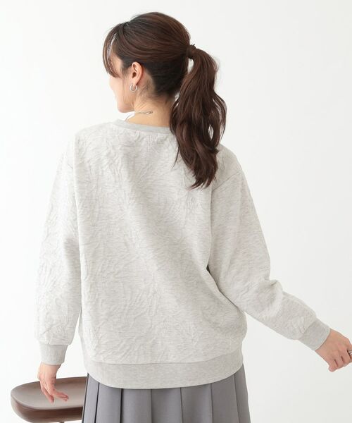 SHOO・LA・RUE / シューラルー カットソー | 【S-LL】ひとくせある凹凸がアクセント 裾カーブトップス | 詳細2