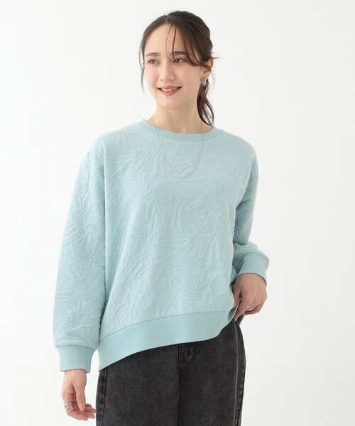 SHOO・LA・RUE / シューラルー カットソー | 【S-LL】ひとくせある凹凸がアクセント 裾カーブトップス | 詳細5