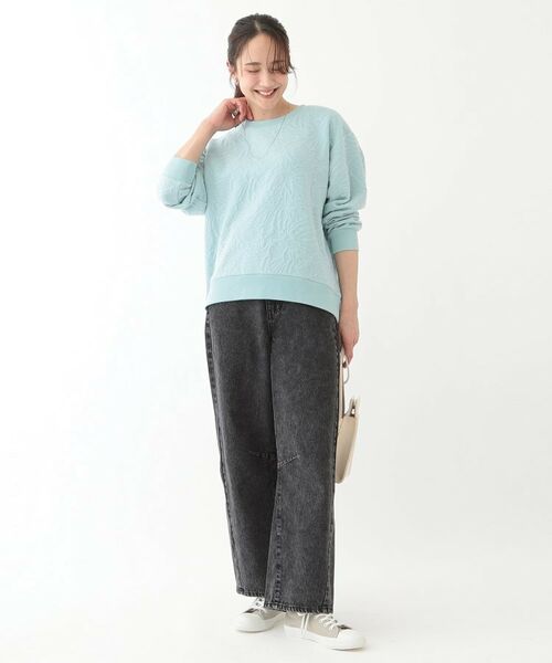 SHOO・LA・RUE / シューラルー カットソー | 【S-LL】ひとくせある凹凸がアクセント 裾カーブトップス | 詳細7