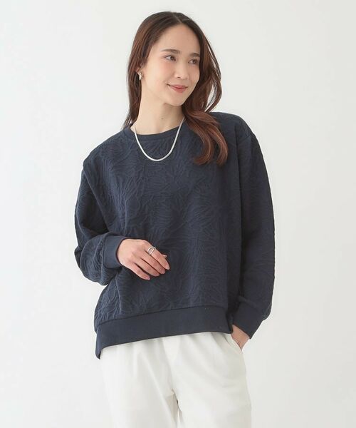 SHOO・LA・RUE / シューラルー カットソー | 【S-LL】ひとくせある凹凸がアクセント 裾カーブトップス | 詳細9