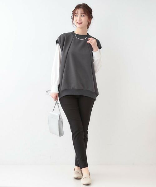 SHOO・LA・RUE / シューラルー カットソー | 【洗える/S-LL/2点セット】コクーンベストセット | 詳細3