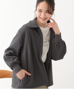 SHOO・LA・RUE / シューラルー レザーブルゾン・ジャケット | 【洗える】スタイリッシュ ジップアップブルゾン