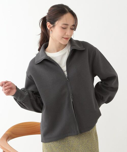 SHOO・LA・RUE / シューラルー レザーブルゾン・ジャケット | 【洗える】スタイリッシュ ジップアップブルゾン | 詳細2